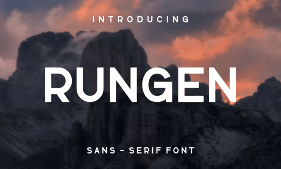 Rungen Font - Featured Image