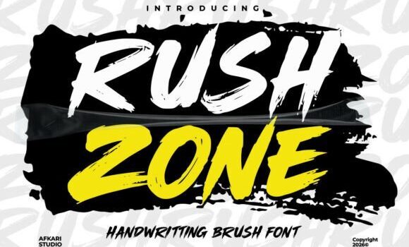 Rush Zone Font - Featured Image
