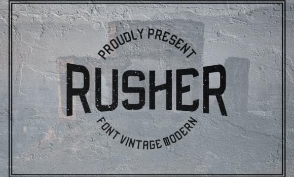 Rusher Font - Featured Image