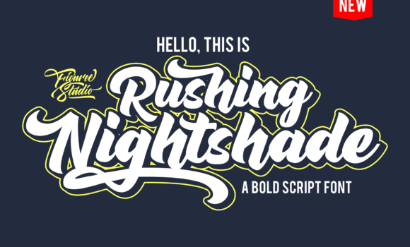 Rushing Nightshade Font - Featured Image