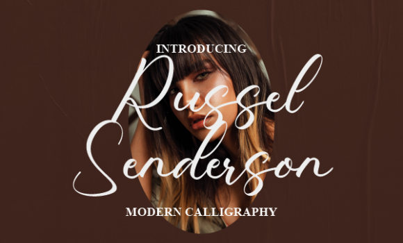 Russel Senderson Font - Featured Image