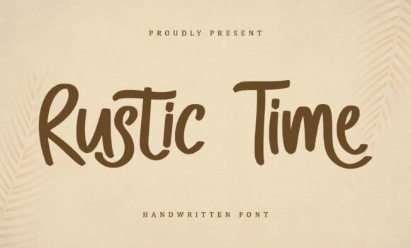 Rustic Time Font - Featured Image