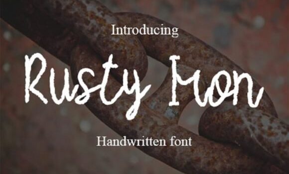 Rusty Iron Font - Featured Image