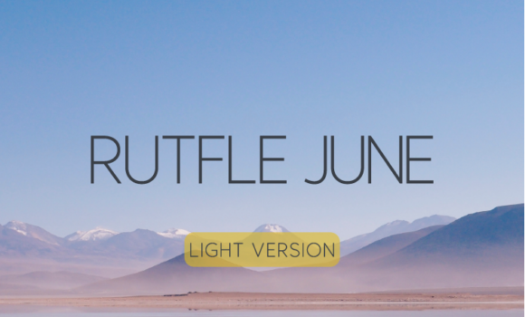 Rutfle June Light Font - Featured Image