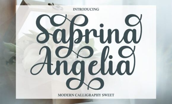 Sabrina Angelia Font Fonts Free Download Sabrina Angelia Font - Featured Image