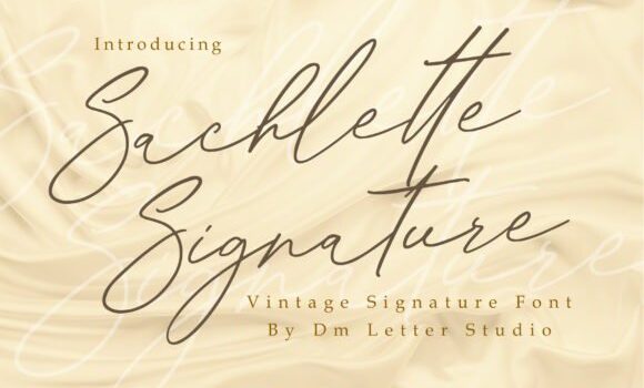 Sachlette Signature Font - Featured Image