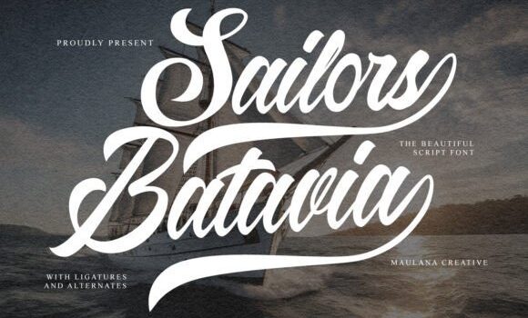 Sailors Batavia Font - Featured Image