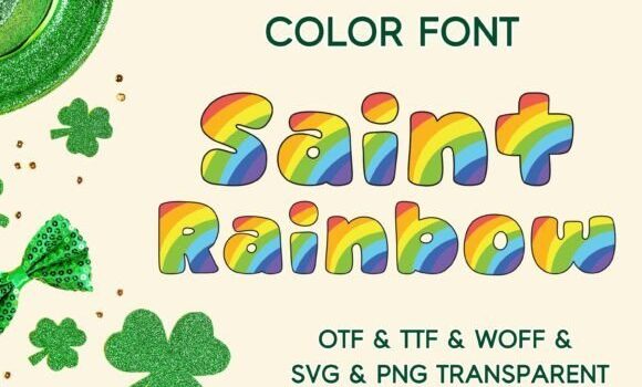 Saint Rainbow Font - Featured Image