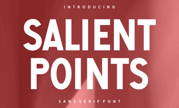 Salient Points Font - Featured Image