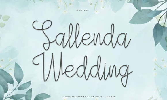 Sallenda Wedding Font - Featured Image