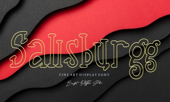 Sallsburgg Font Fonts Free Download Sallsburgg Font - Featured Image