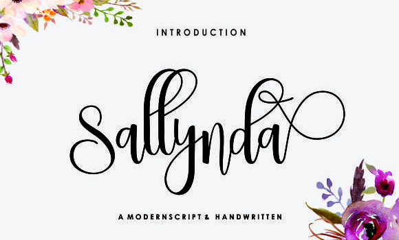 Sallynda Script Font - Featured Image
