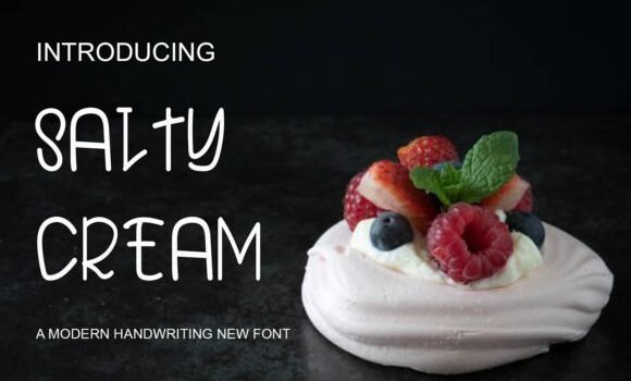 Salty Cream Font - Featured Image