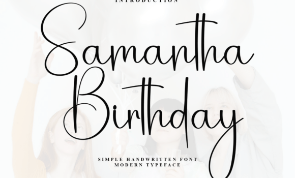 Samantha Birthday Font Fonts Free Download Samantha Birthday Font - Featured Image