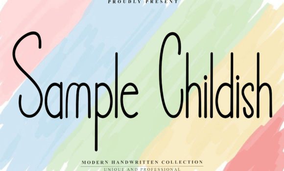 Sample Childish Font Fonts Free Download Sample Childish Font - Featured Image