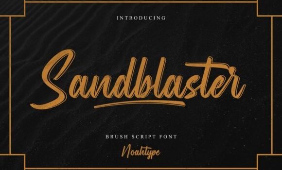 Sandblaster Font - Featured Image