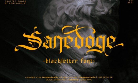 Sandoge Font - Featured Image