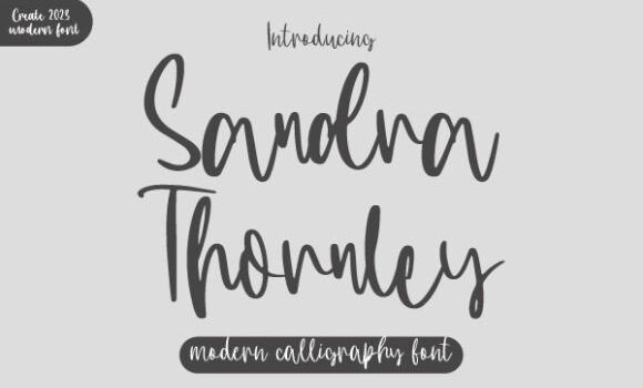 Sandra Thornley Font - Featured Image