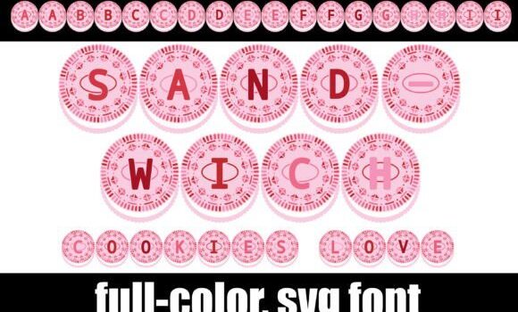 Sandwich Cookies Love Font - Featured Image