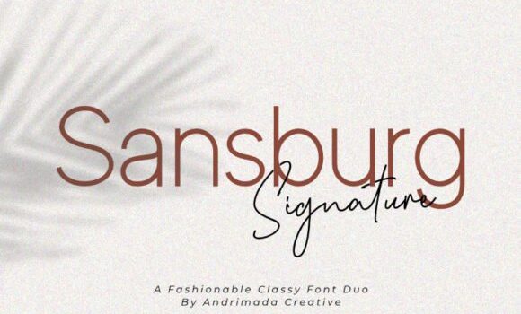 Sansburg Font - Featured Image
