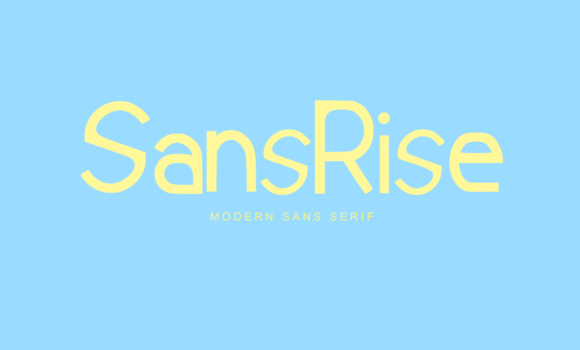 Sansrise Font - Featured Image
