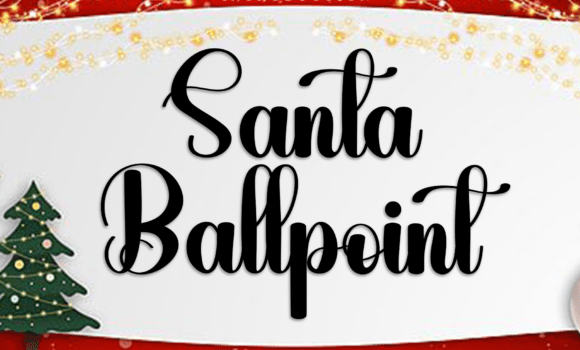 Santa Ballpoint Font Fonts Free Download Santa Ballpoint Font - Featured Image