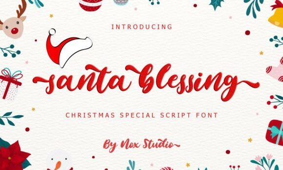 Santa Blessing Font Fonts Free Download Santa Blessing Font - Featured Image