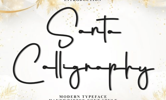 Santa Calligraphy Font - Featured Image