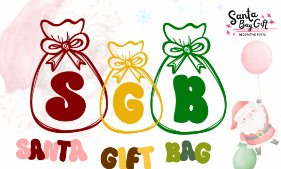 Santa Gift Bag Font - Featured Image