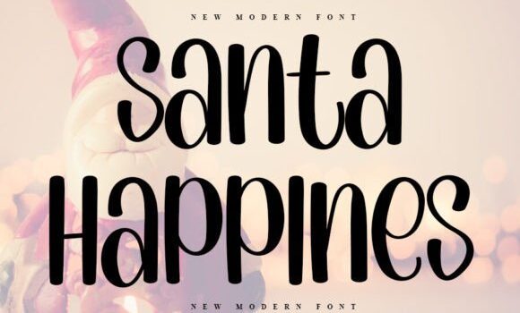 Santa Happines Font - Featured Image
