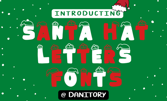 Santa Hat Letters Font - Featured Image