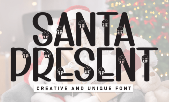 Santa Present Font - Featured Image
