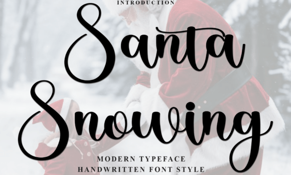 Santa Snowing Font Fonts Free Download Santa Snowing Font - Featured Image