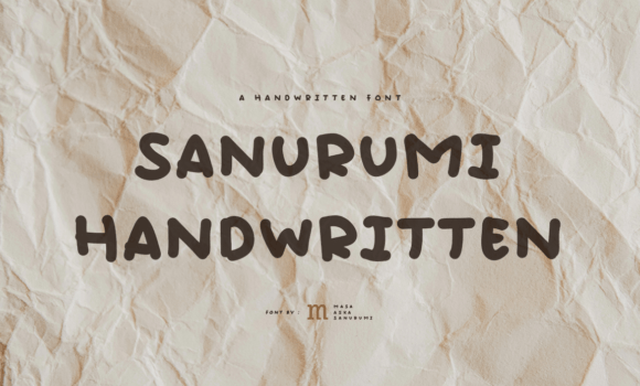 Sanurumi Handwritten Font - Featured Image