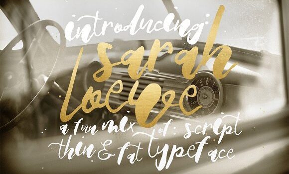 Sarah Loewe Font - Featured Image