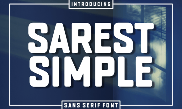 Sarest Simple Font - Featured Image