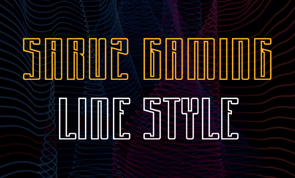Saruz Gaming Line Font - Featured Image