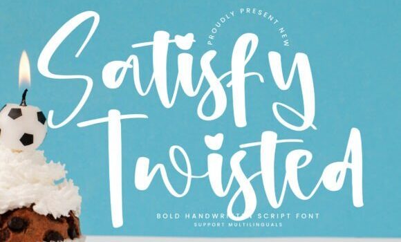 Satisfytwisted Regular Font - Featured Image