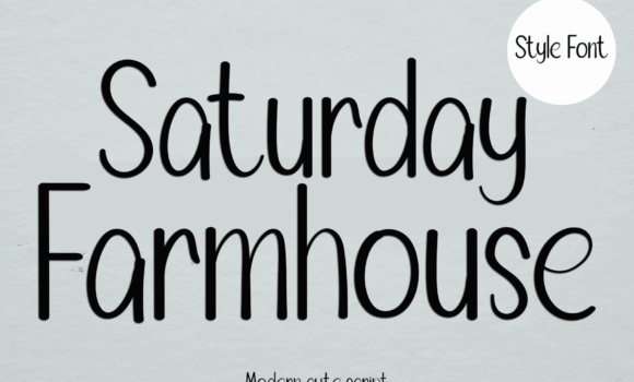 Saturday Farmhouse Font - Featured Image