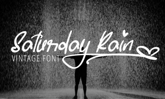 Saturday Rain Font - Featured Image