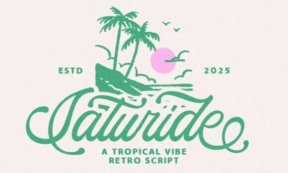Saturide Script Font - Featured Image