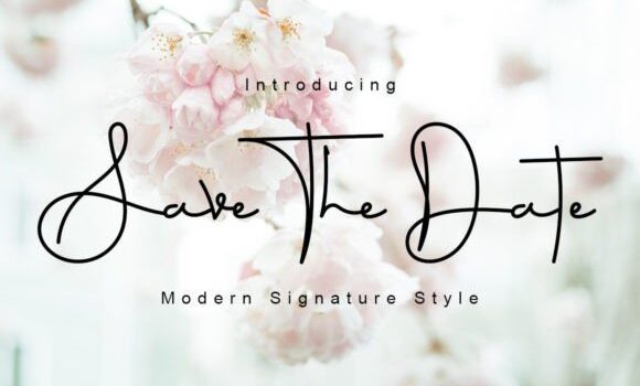 Save the Date Font Fonts Free Download Save the Date Font - Featured Image