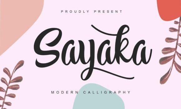 Sayaka Font - Featured Image