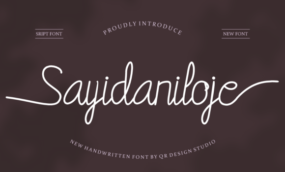 Sayidaniloje Font - Featured Image