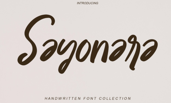 Sayonara Font - Featured Image