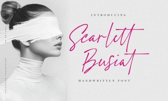 Scarlett Busiat Font - Featured Image