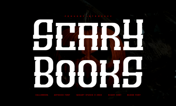 Scary Books Font - Featured Image