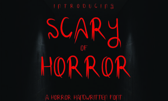 Scary of Horror Font - Featured Image