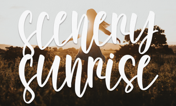Scenery Sunrise Font - Featured Image