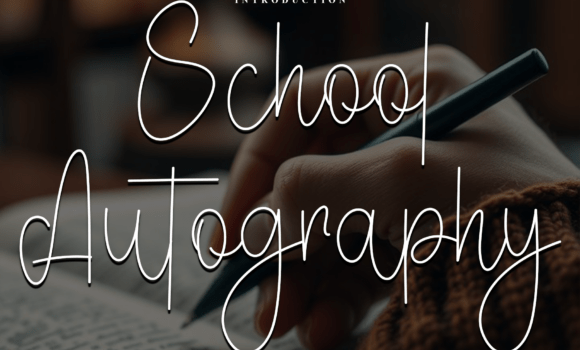 School Autography Font - Featured Image